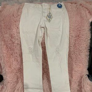 Wild Blue White Jeans Sz: 9/10